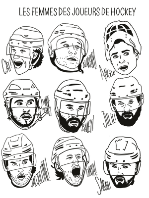 Les femmes des joueurs de hockey