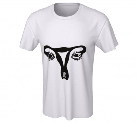 T-shirt utérus blanc
